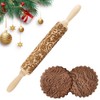 Homefantasy Rolling Pin with Pattern, Embossing Rolling Pin Made of