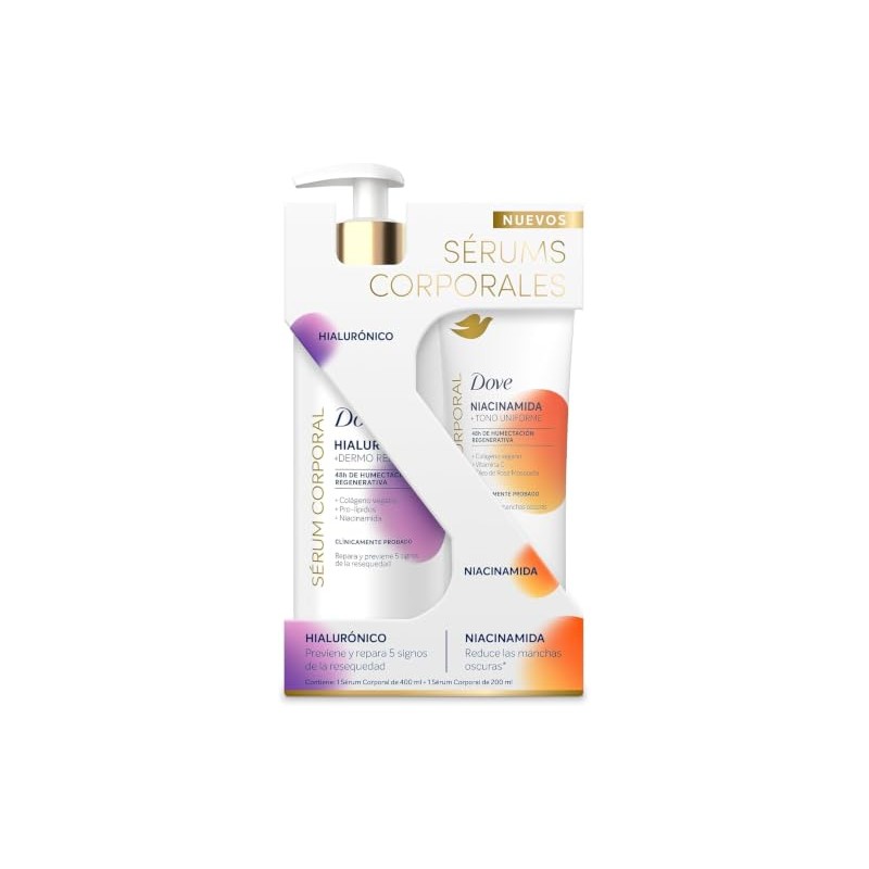 DOVE Pack Sérum Corporal en Crema A Hialurónico 400 ml