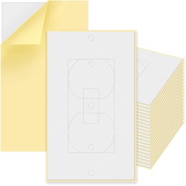 50 Pack Outlet Wall Plate Insulation Gasket Weatherproof Wall Gasket Replacement EVA Insulation Foam Gasket Sealer Outlet Pads Insulated Covers Plug Sealer Light Switch Socket