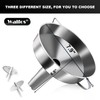 Walfos Extra Large Stainless Steel Funnel with Venting Slot, Kitchen