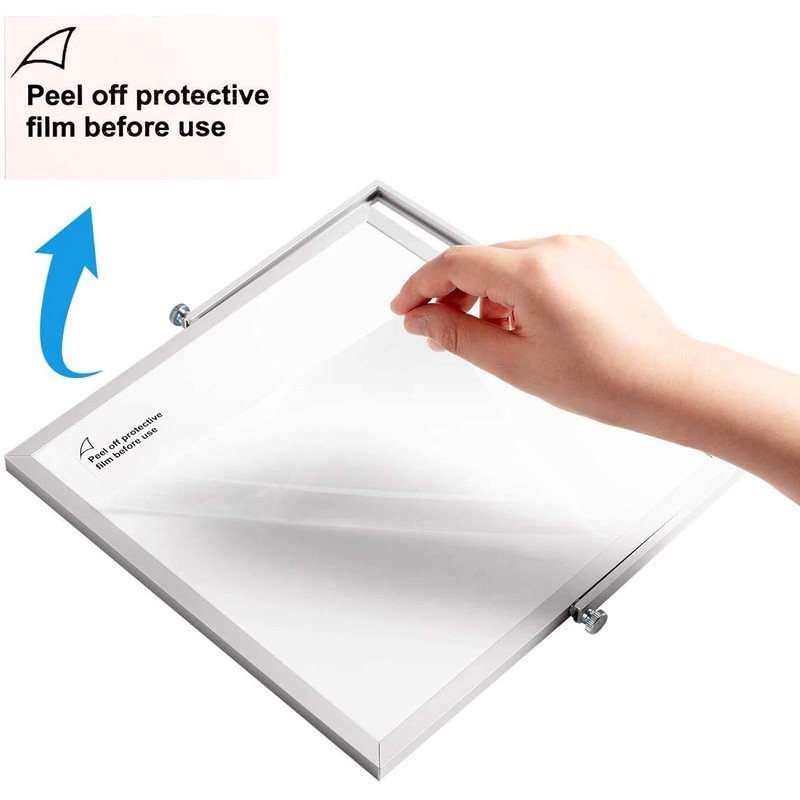 DOEWORKS Small Magnetic Whiteboard Desktop Whiteboard, Portable Drywipe Whiteboard Easel