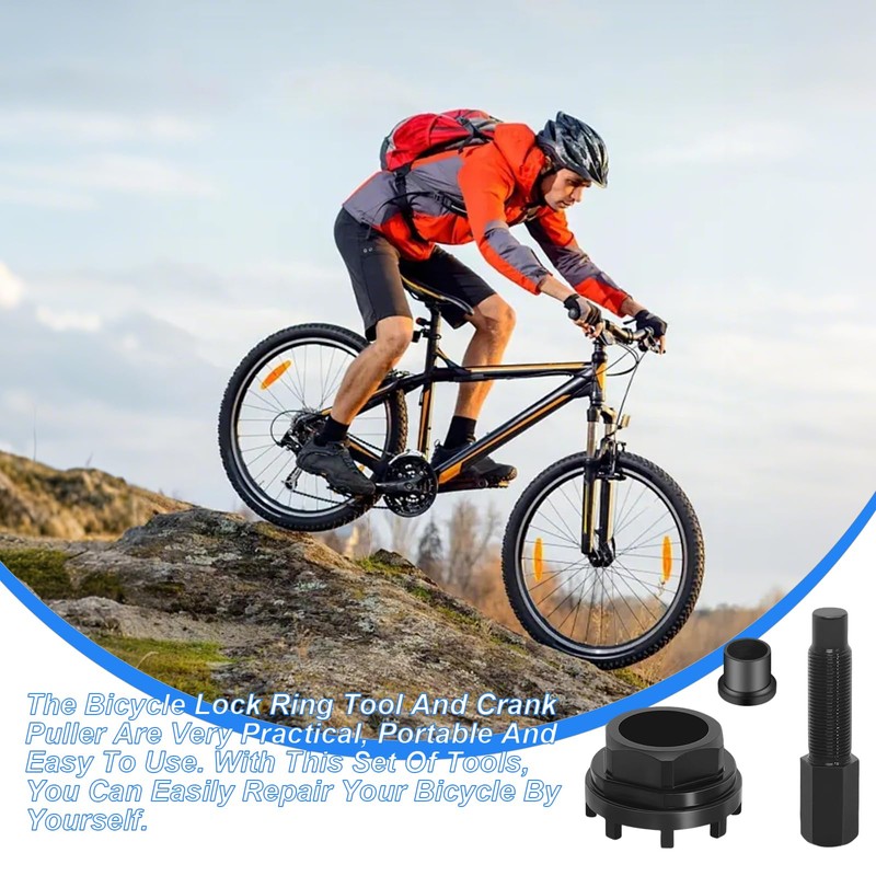 Druuzyl Bicycle Lock Ring Tool Crank Puller 42 mm Bicycle