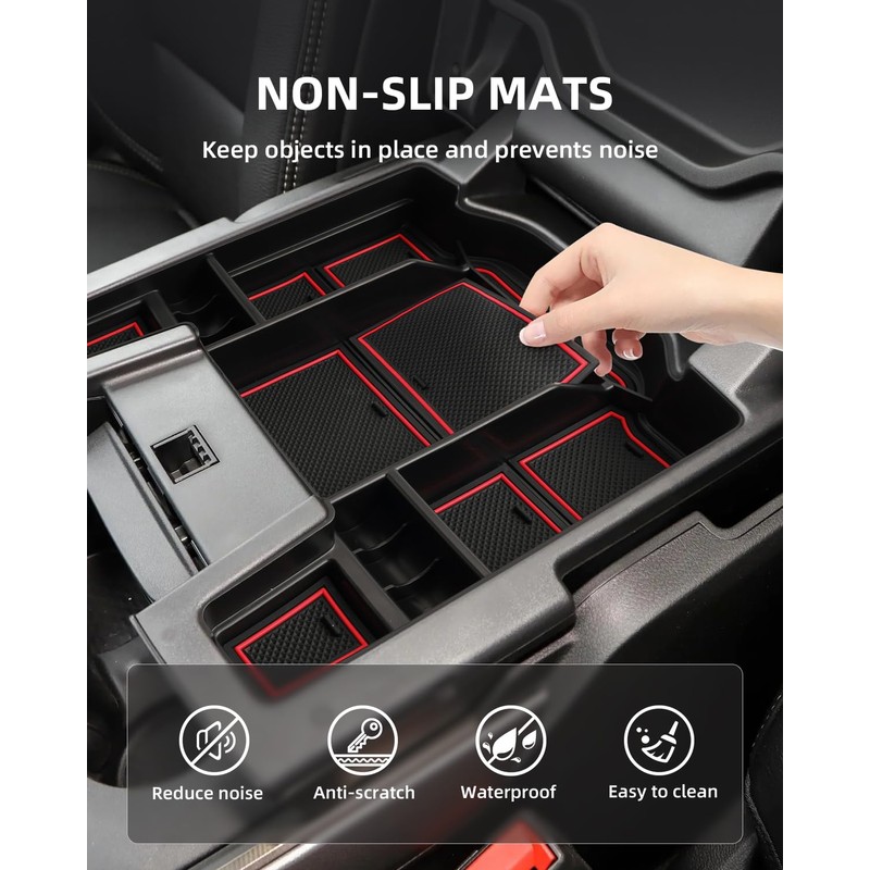 LANGBEAN Center Console Organizer for 5th Gen 2025 2024-2019 Ram