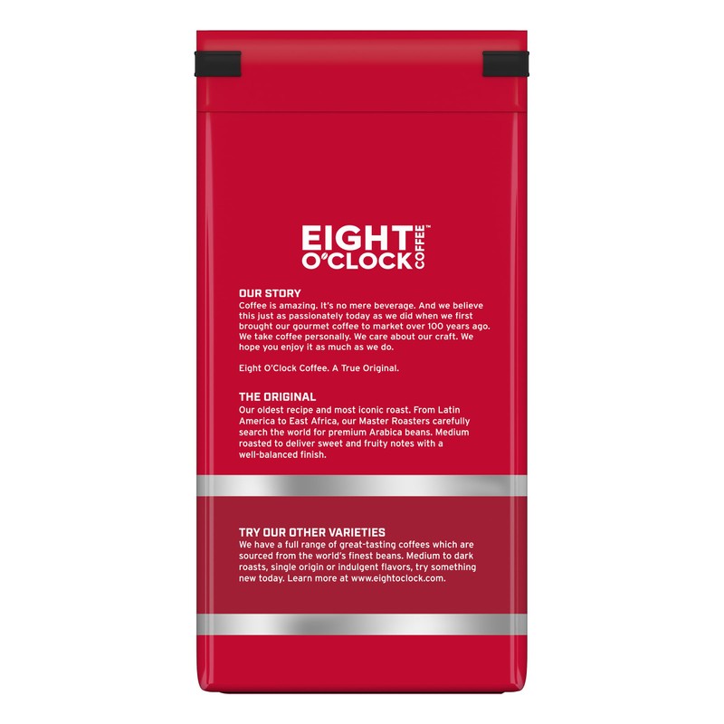 Eight O'Clock Coffee The Original Whole Bean Coffee, Medium Roast,