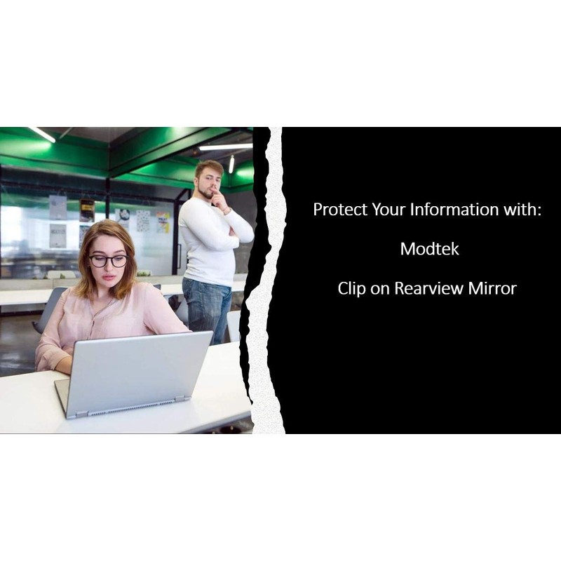 Clip-On Rear View Mirror for PC Monitors or Anywhere by