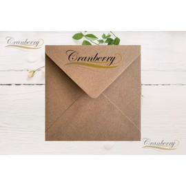5" x 5" Brown Kraft Envelopes x 100 Pack - 130mm x 130mm Square
