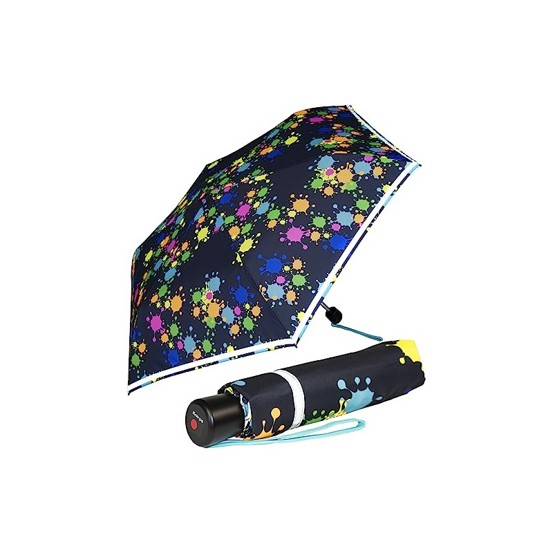 Knirps children's compact umbrella with reflective trim., Modern