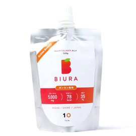 10FACTORY コラーゲンゼリー BIURA ビウラ ポンカン風味 120g 愛媛産 みかんゼリー 新田ゼラチン 国産 TP425HJ 1P