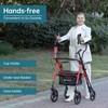 ELENKER Upright Rollator Walker, Stand Up Walkers for Seniors with