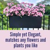 LaLaGreen Rail Planter for Balcony Outdoor (2 Pack, 20 Inch)