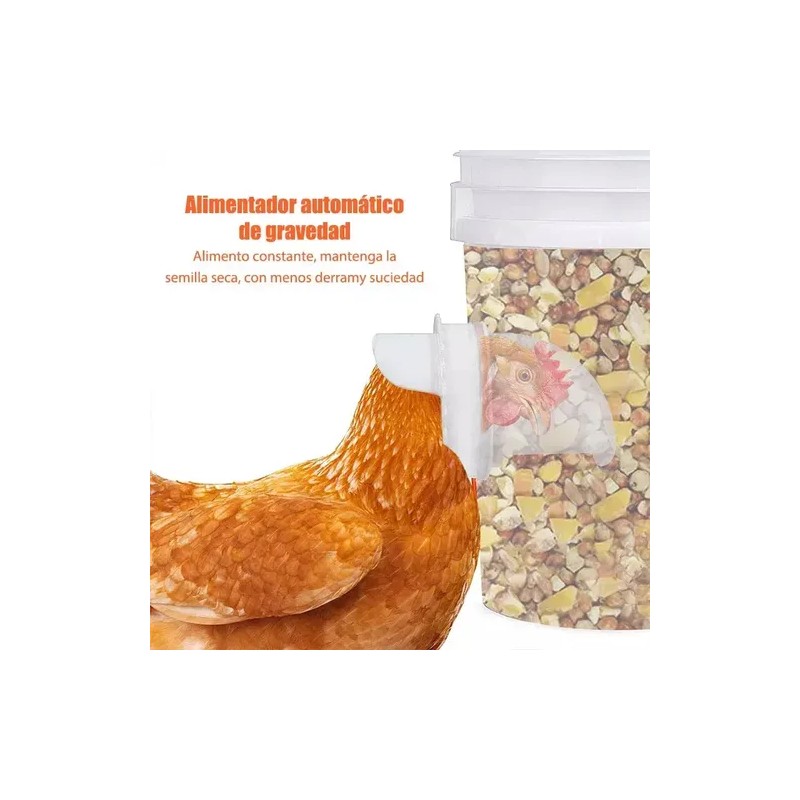 Comederos Automático Para Pollos ,gallo,codorniz, 6 Piezas