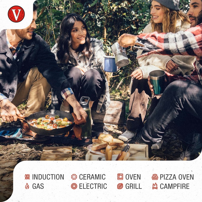 Victoria Cast Iron Grill Pan, Square Grill Pan, Cast Iron