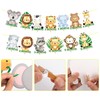 Jungle Animal 1st Birthday Decor 12 Months Photo Banner Wild