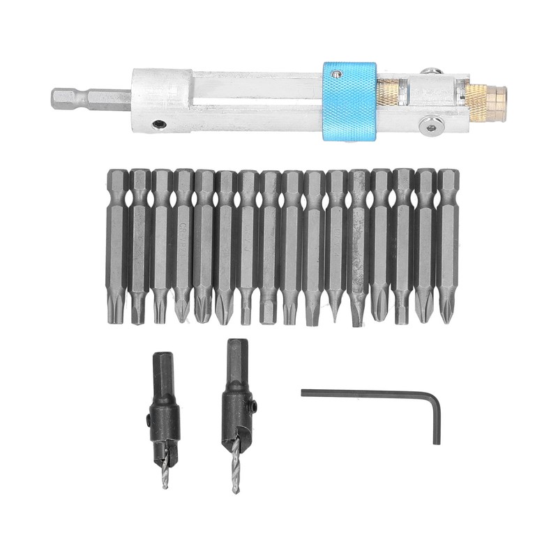 20Pcs/Set Countersink Drill Bit High Speed Steel Screwdriver Bits Screw