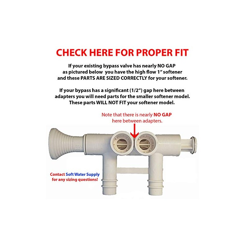 7345396 - High Flow 1" Water Softener Bypass Valve Kit