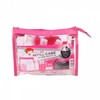 Pink Travel Refill Container Pouch Set