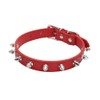 Yiwong Spiked Leather Dog Collar, Bullet Nail Rivet Dog Collar,
