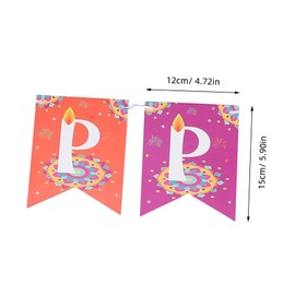 Levemolo Happy Diwali Banner Decoration Festive Paper Garland for Diwali Party Photo Backdrop Easy to Assemble Material for Home Decor and Celebrations