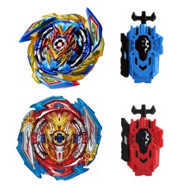 Wotean Gyroscope Turbo Set, 3D Arena Metal Fusion Battle Gyro, with Battling Top Launcher, Gift Sets (163+173-1)