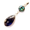 Natural Blue Labradorite & Abalone Shell Gemstone Handmade Unique Designer