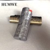 HUMWE 2 Pack Vintage Metal Lighter Case Cover Front Floral