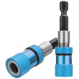 2PCS 1/4 Inch Hex Shank Magnetic Screwdriver Bit Holder 60mm Quick Change Socket Double Head Batch for Screws,Nuts and Any Drill