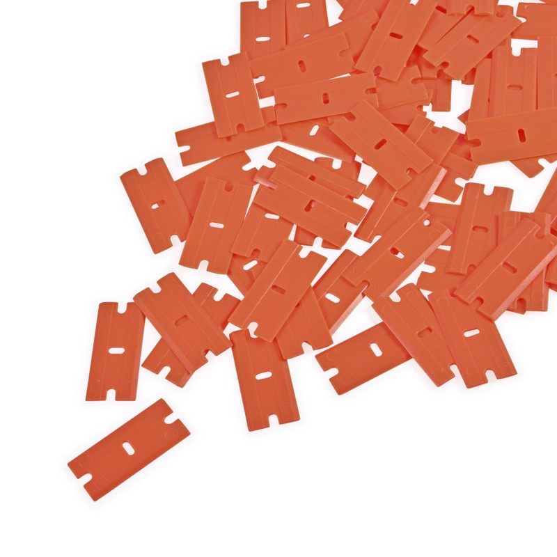 EHDIS Plastic Razor Blades 100 PCS Double Edged Blade for