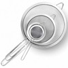 Billord Fine Mesh Strainer - Set of 4 Food Colanders,