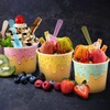 Ninehaoou 200 Pack 6 oz Paper Ice Cream Cups with