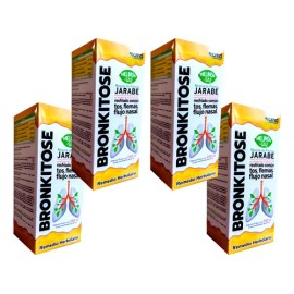 Pack 4 Bronkitose Miellimon Jbe 240ml - Auxilia En Resfriado Na