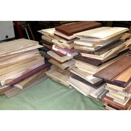 Woodchucks Wood 16" Long Scrap Thin Boards, Walnut, Maple, Oak, Cedar, Ash, Poplar, Birch, Purpleheart, Bloodwood, Teak