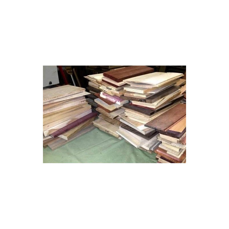 Woodchucks Wood 16" Long Scrap Thin Boards, Walnut, Maple, Oak,