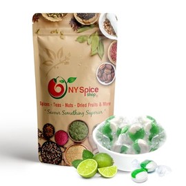 NY Spice Shop Key Lime Candy - 1 Pound Hard Candy - Green Candy Bulk - Candy for Party - Individually Wrapped Candy Snacks