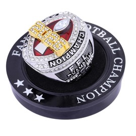 ZZXZJW 2026 Fantasy Football Championship Ring Trophy Award for Fantasy Football League Winner (model 7, size 11)