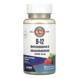 Suplemento Vitamina B12 2000 Mcg Kal Metilcobalamina Adenosil Comprimidos