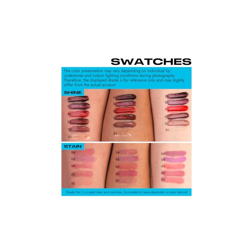 Set de Brillos Labiales 3 Piezas con Aguacate, Textura Suave