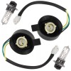 Caltric 2X LH RH Headlight Socket and Bulb for Yamaha