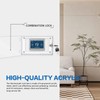 Thermostat Lock Box Acrylic Clear for Shield Widely Cover Large