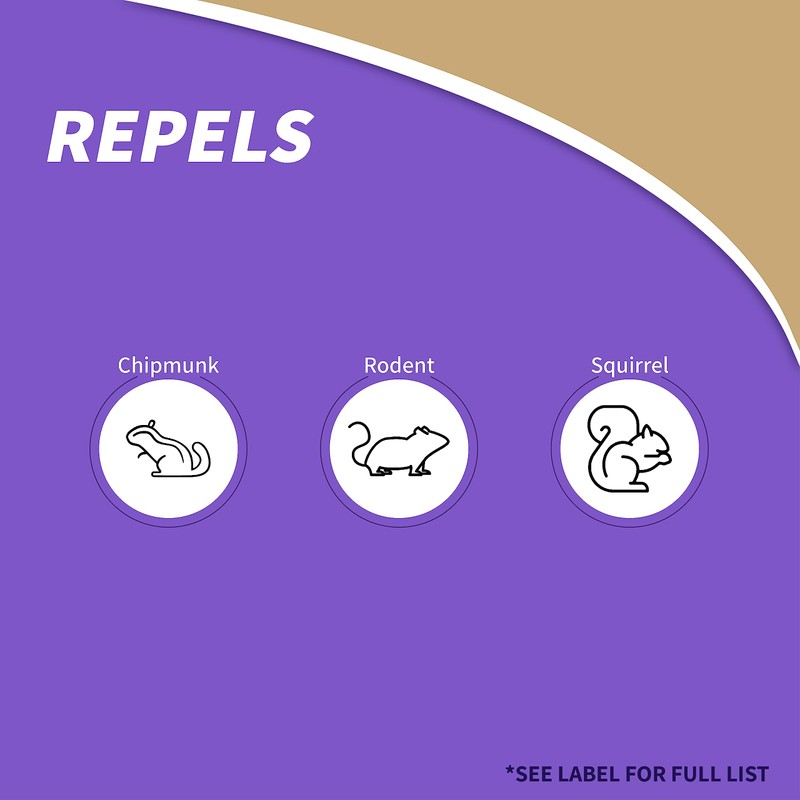 Bonide Chipmunk, Squirrel & Rodent Repellent, 32 oz Ready-to-Spray for