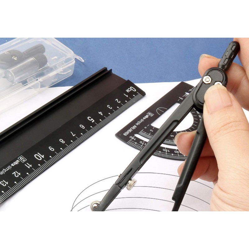 Metal Architects Scale Ruler Set- Rodmaie 4 PCS Technical Drawing