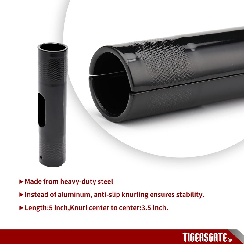 TIGERSGATE Black Handlebar Riser Adapter handlebar shim changing mounting diameter