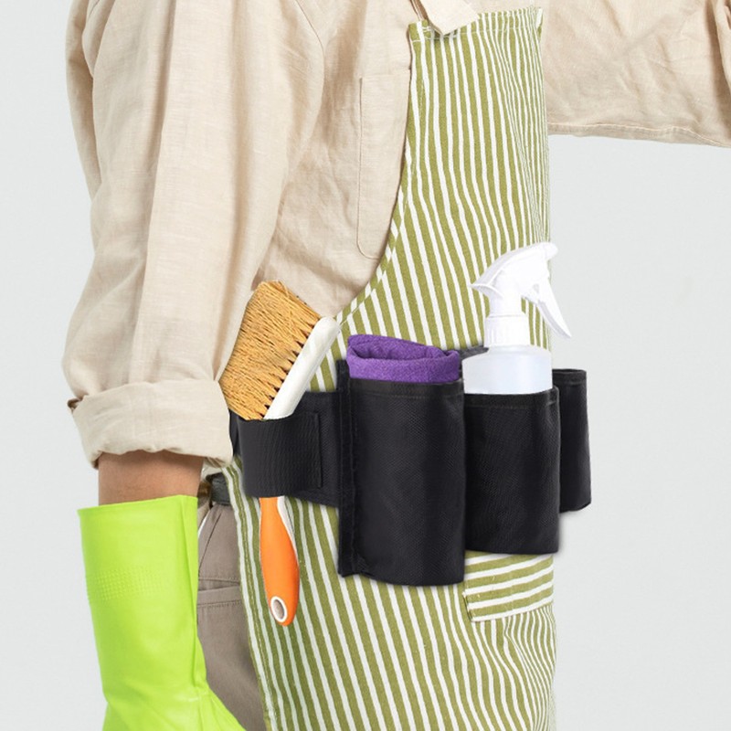 Garden Tool Belt 6 Pockets 2 Straps Waterproof Oxford Fabric