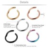Kakonia 5 Pcs a Set 316L Stainless Steel Septum Piercing