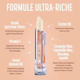 BELWEDER - x2 Sun Protection Lip Balm SPF20 with Vitamin E - Protective, Soothing, Regenerating - Ideal Sea and Mountain - Transparent Balm for Men and Women - 2 Sticks of 3.5 g