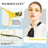WEMOOTANTS 4 Packs 3.5 Reading Glasses for Women Cute Yellow