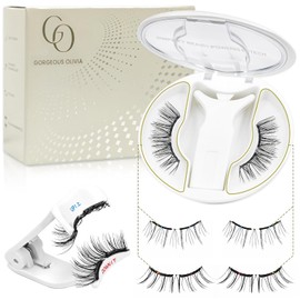 Juego de Pestañas Postizas Magnéticas Tecnología de Banda Magnética Rápida y Cómoda Reutilizables, Impermeables y Ligeras Ideales para looks Espectaculares (CX003)