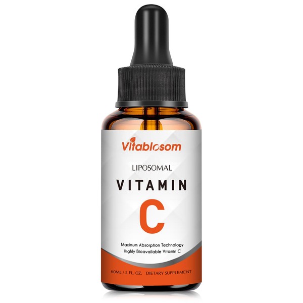 Liposomal Vitamin C Liquid Drops Supplement for Adults, Maximize VIT