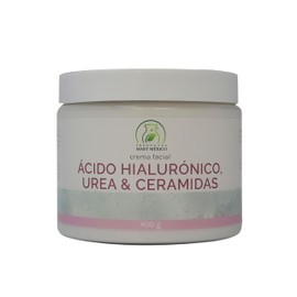 Crema Facial Ácido Hialurónico, Urea & Ceramidas Piel Tersa 400g