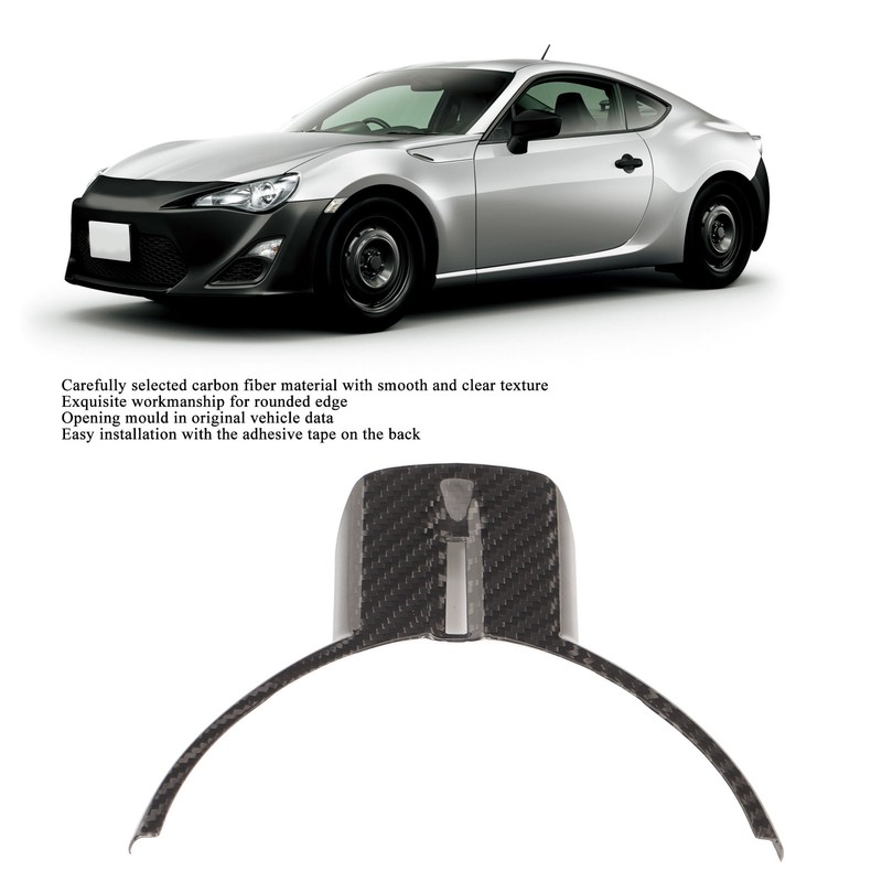 Car Steering Wheel Trim Genuine Carbon Fiber Interior Decoration Replacement