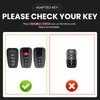OLLEN Genuine Leather Key Fob Cover, Fit for Toyota 2018-2025,